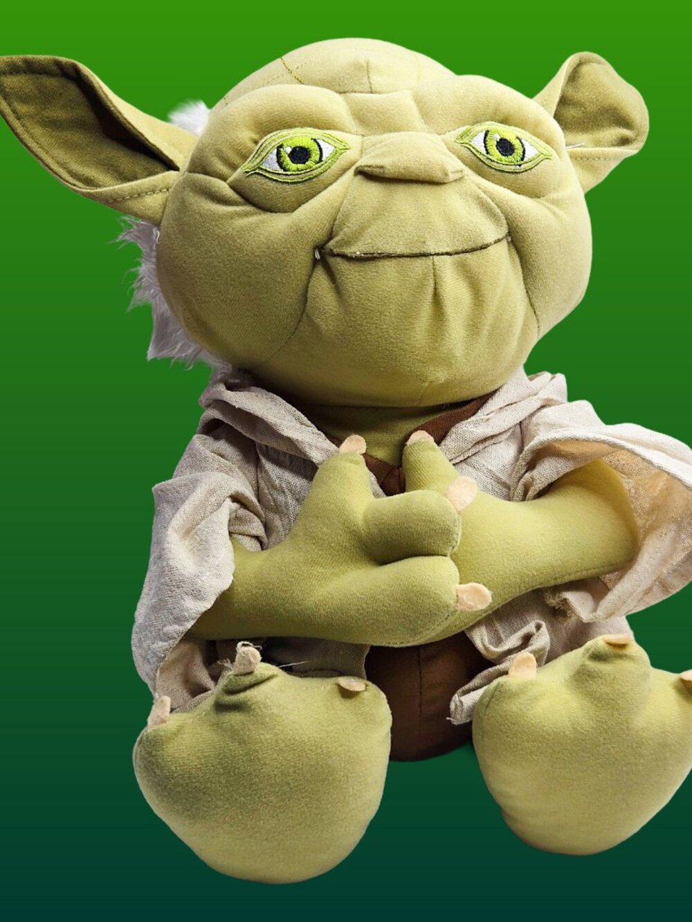 Star Wars Jedi Master Yoda Plush Stuffed Doll 16" Tall